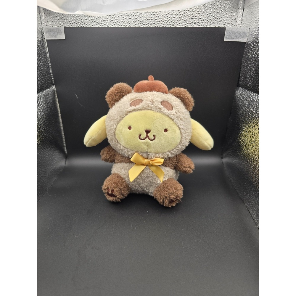 Sanrio Pompompurin in Brown Panda Costume Sitting Plush Kigurumi ?  No Tags